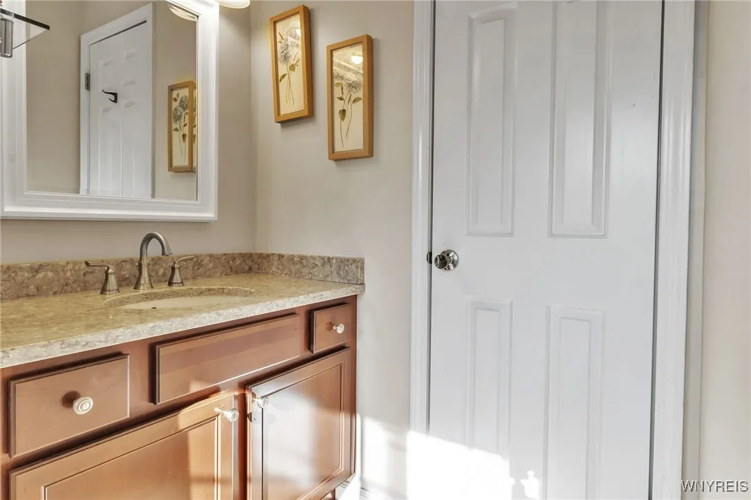 private vanity in the primary bedroom
