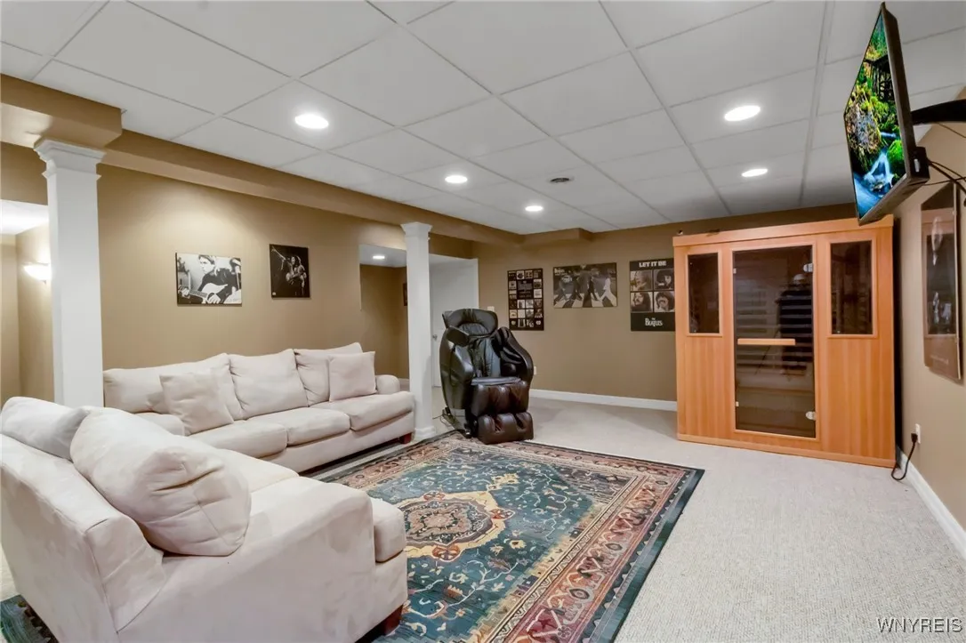 Basement rec room