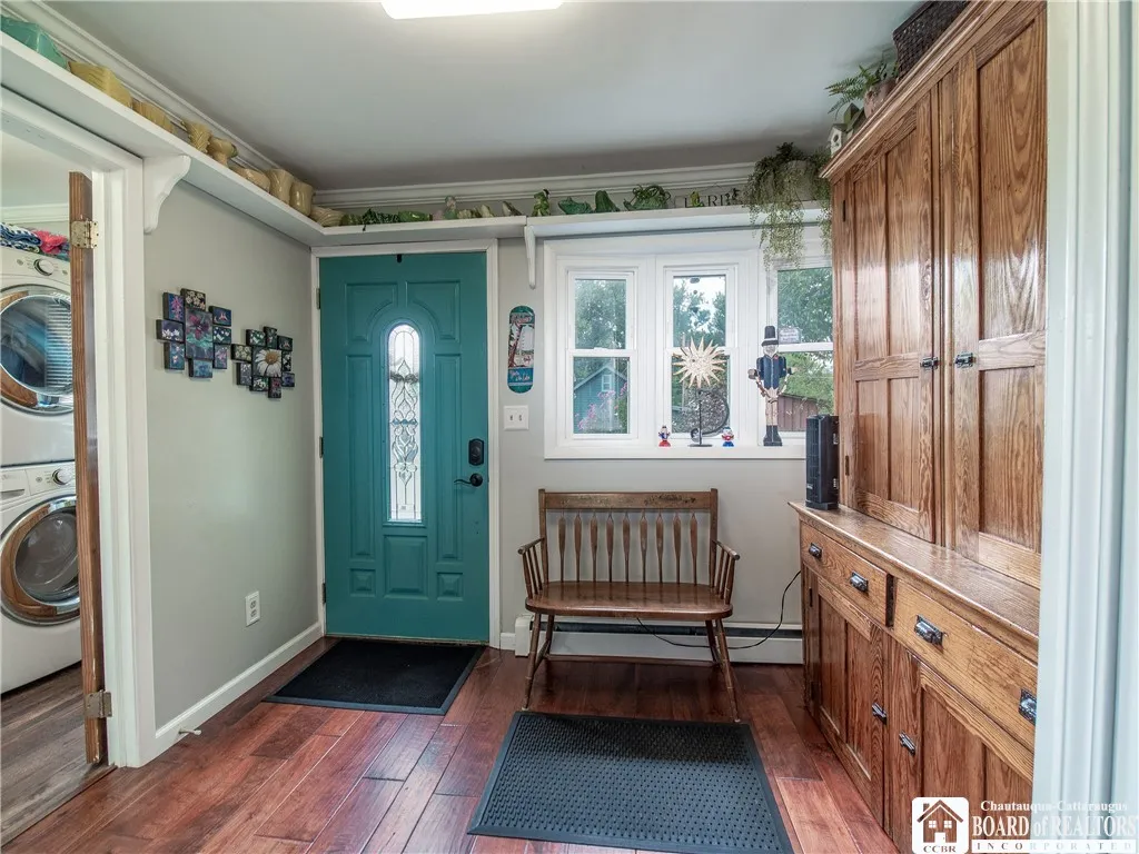 Downstairs bath & laundry
