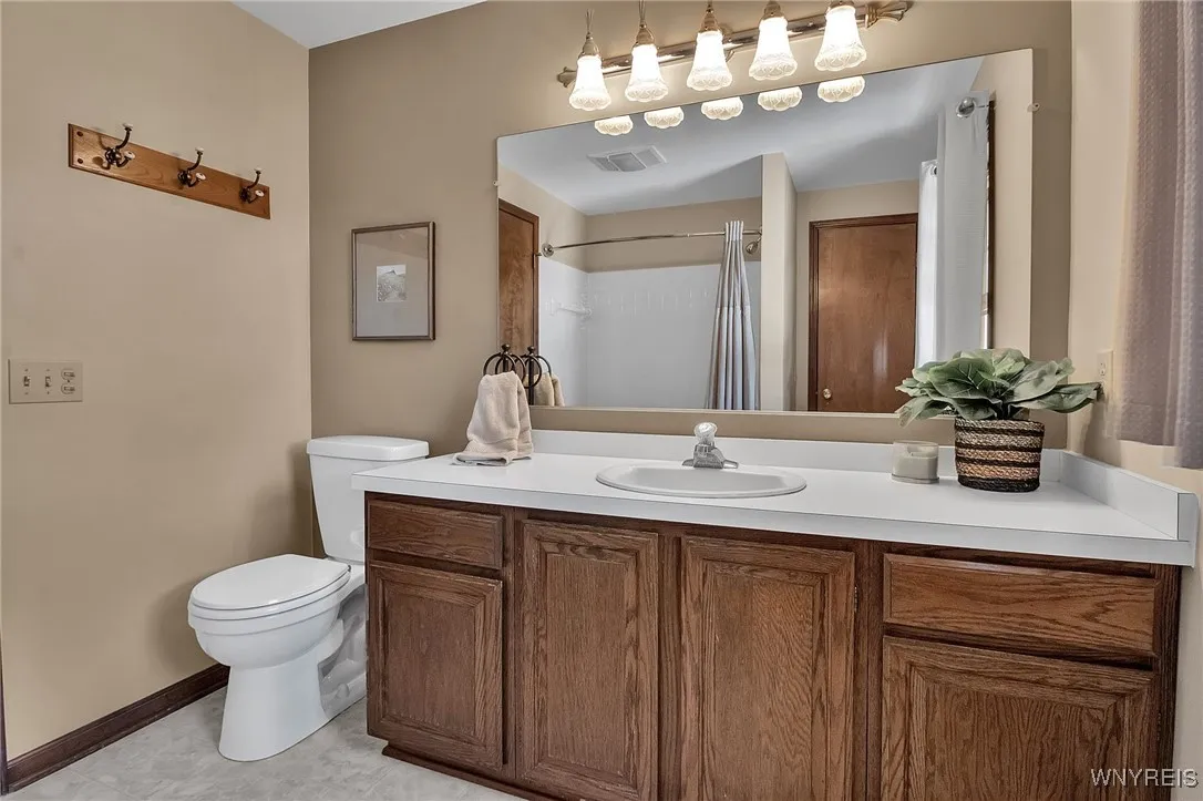 with access from hall and largest of the additional bedrooms