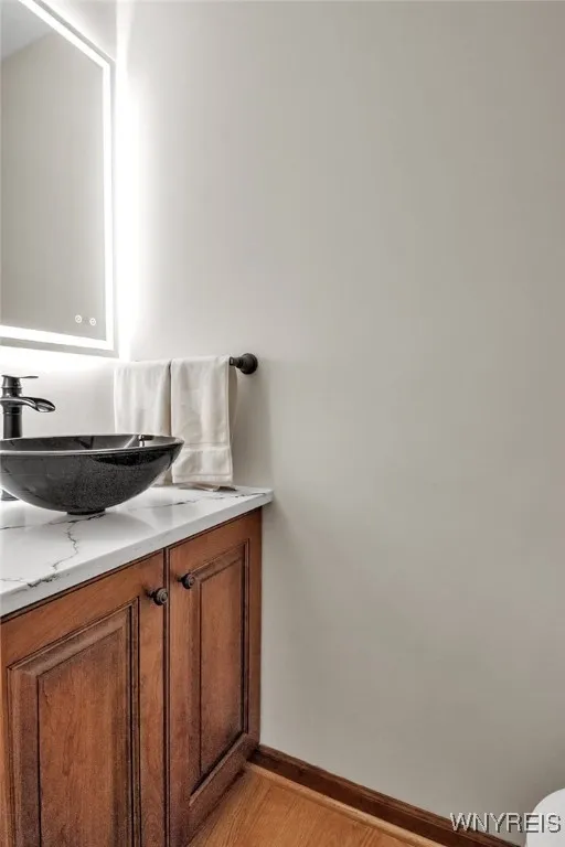 First floor half bath
