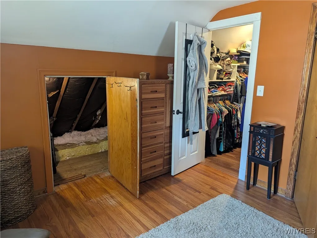 Walk in closet and crawl space access