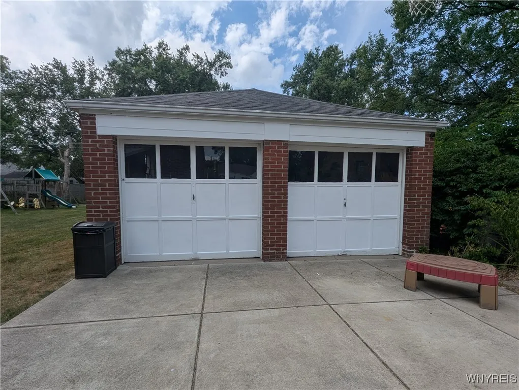 2 car garage with electric