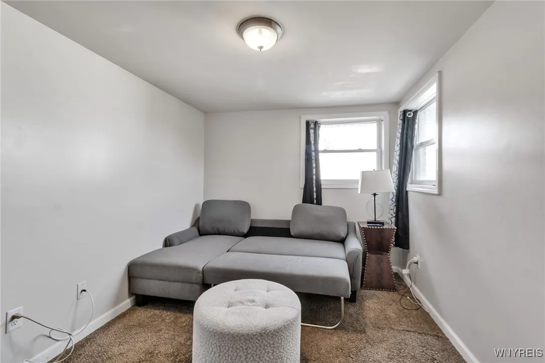 Living room in the one bdr apt at rear