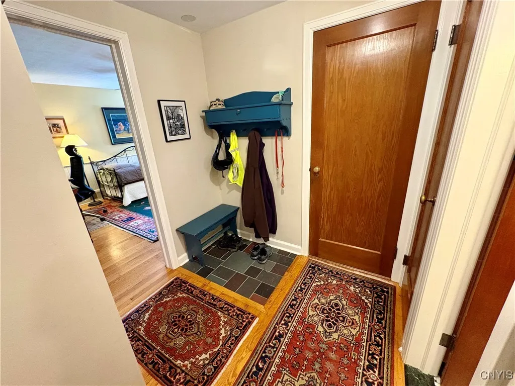 Back entrance from the garage.