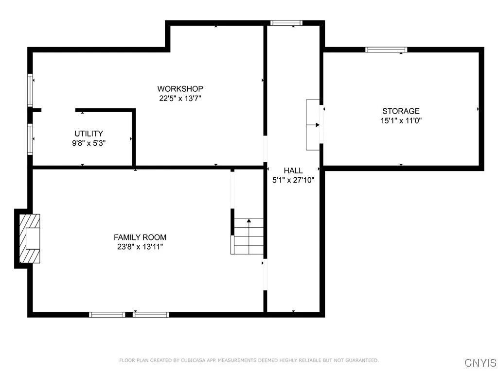 Basement floor plan