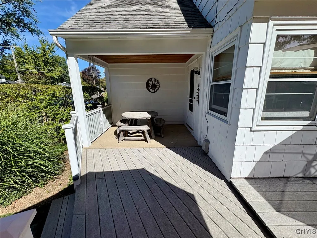 Secluded deck off the main floor bedroom.