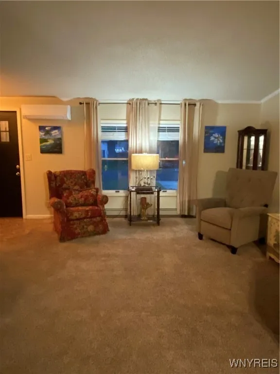 Living Room displaying oversized windows