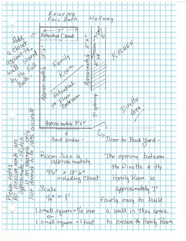 This is a rough sketch all measurements are approximate