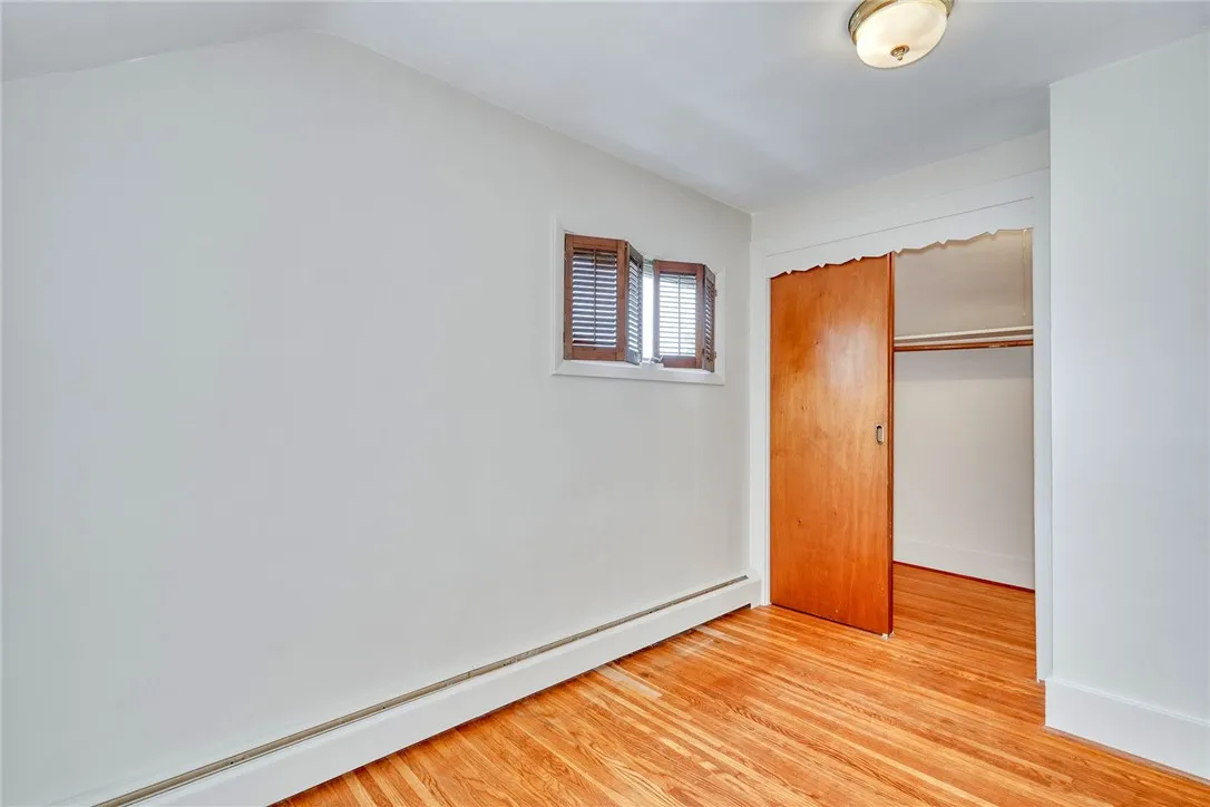 Bedroom, top right of stairs -