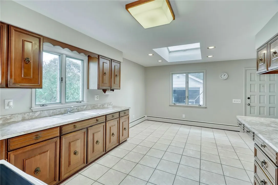 Generous dining area . . .