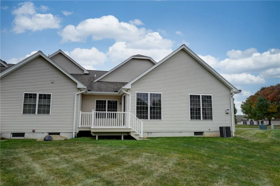 Back of home shows private deck.