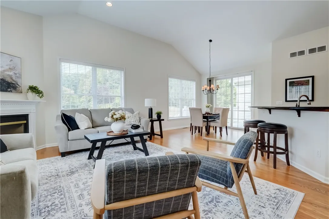 Great room looking toward kitchen.