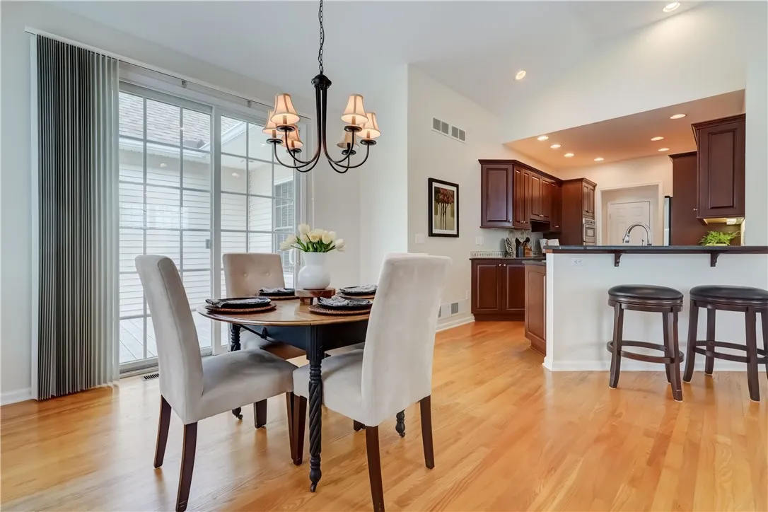 Sliding door off the kitchen leads to the private deck.