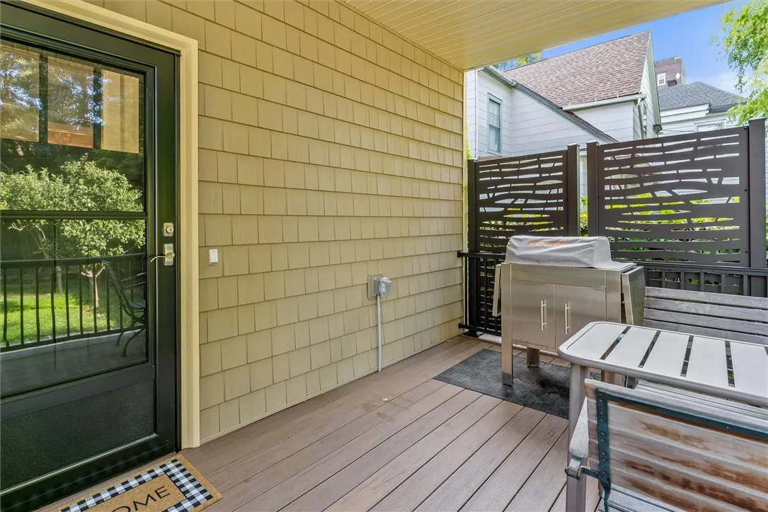 back covered porch and rear entrance