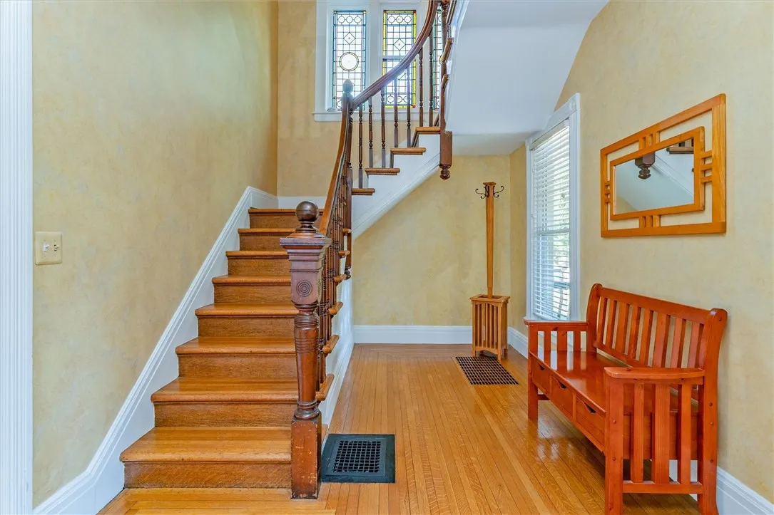 grand staircase to second floor