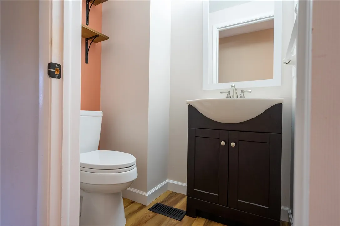 First floor redone powder room