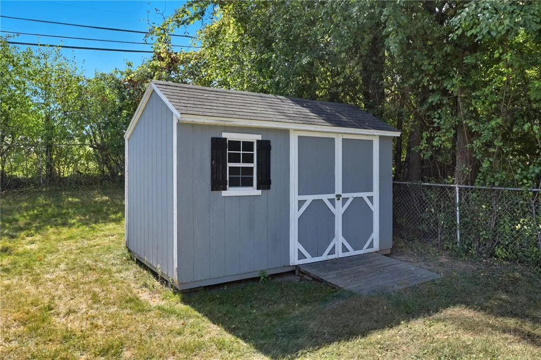 Shed in back yard