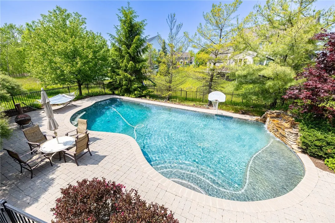 View of the pool from the deck