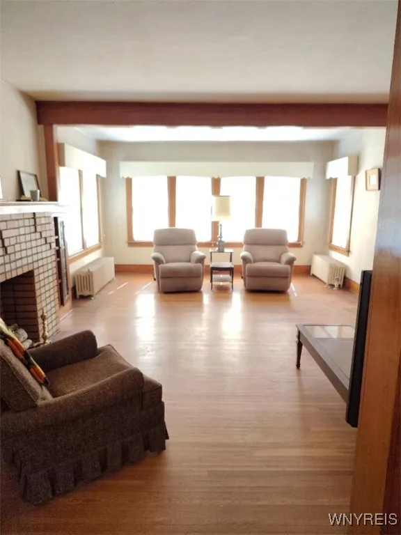 Lower Unit - view from dining room into living room