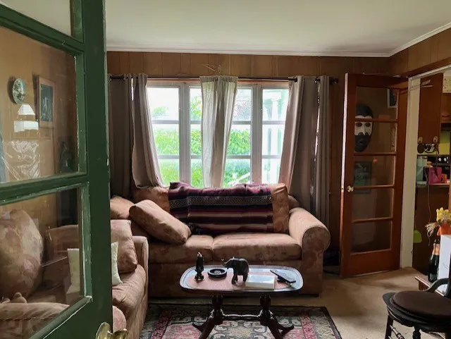 Enclosed porch.