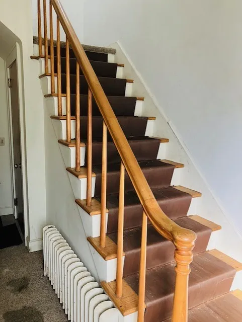 Front entry stairs to second floor units.