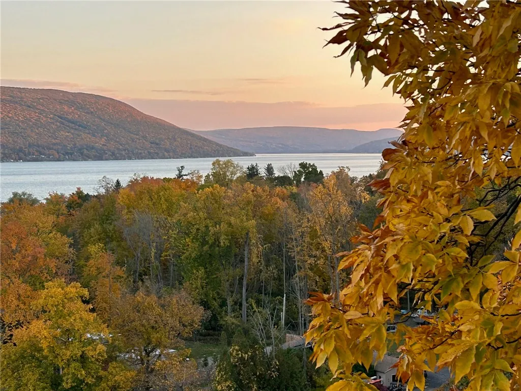Fall view of  the Bristol Hills & so end of Canandaigua Lake