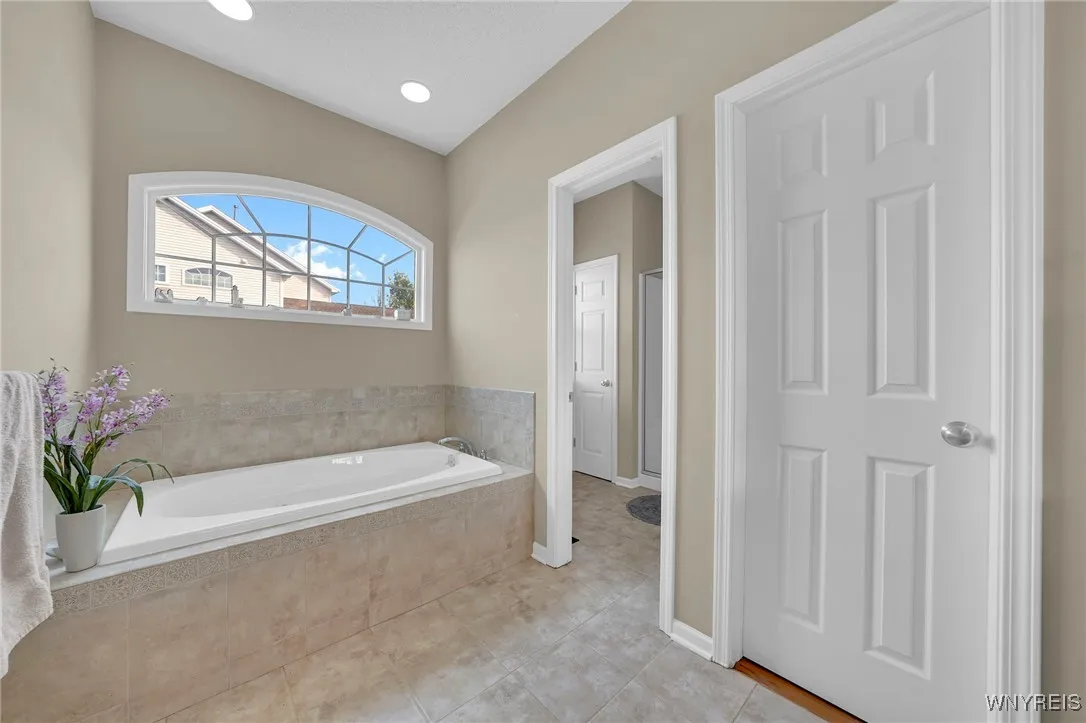 Soak your stress away in your whirlpool tub.