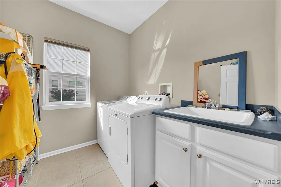 First-floor laundry room.