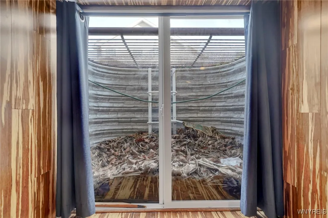 Egress in basement.