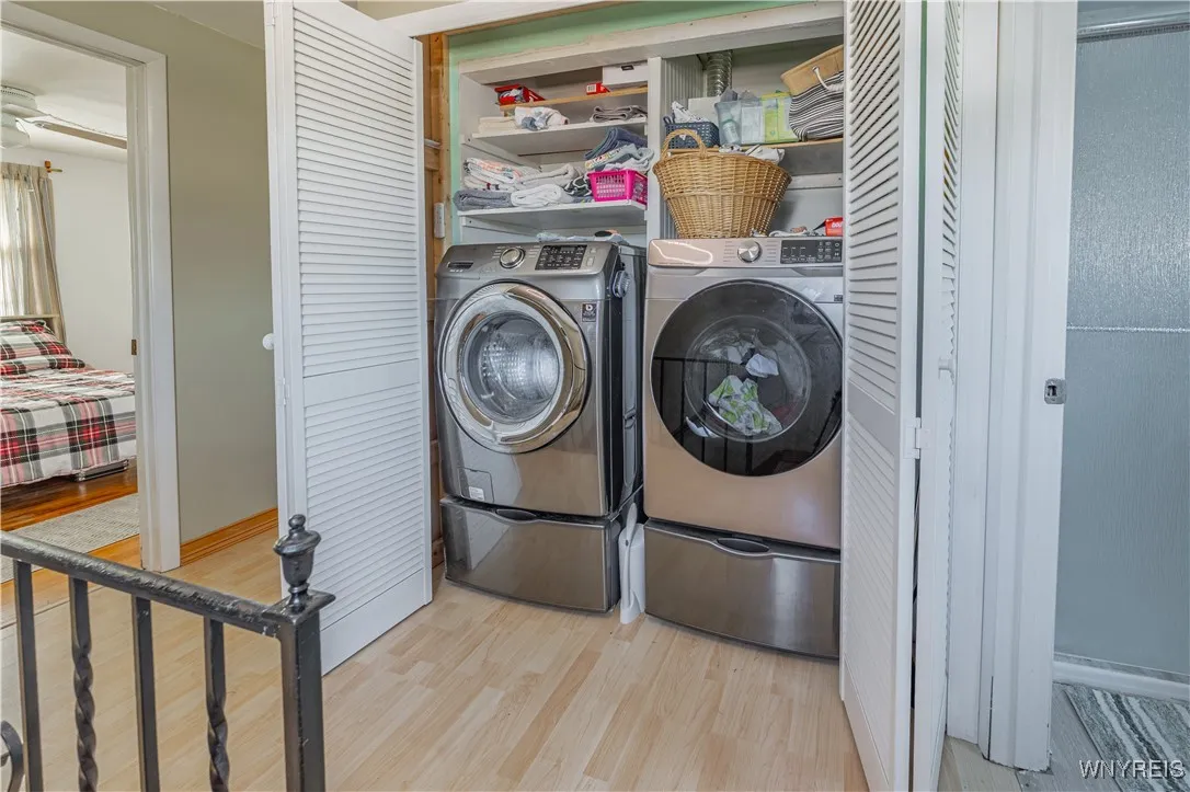 Convenient second floor laundry area.