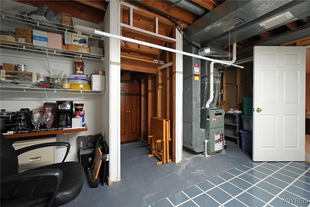 Storage in laundry area