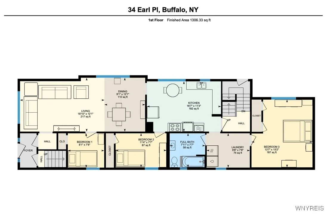 34 Earl Place, Buffalo, New York 14211, Buffalo, New York 14211, 5 Bedrooms Bedrooms, ,2 BathroomsBathrooms,Residential,For Sale,34 Earl Place, Buffalo, New York 14211,0,B1641877