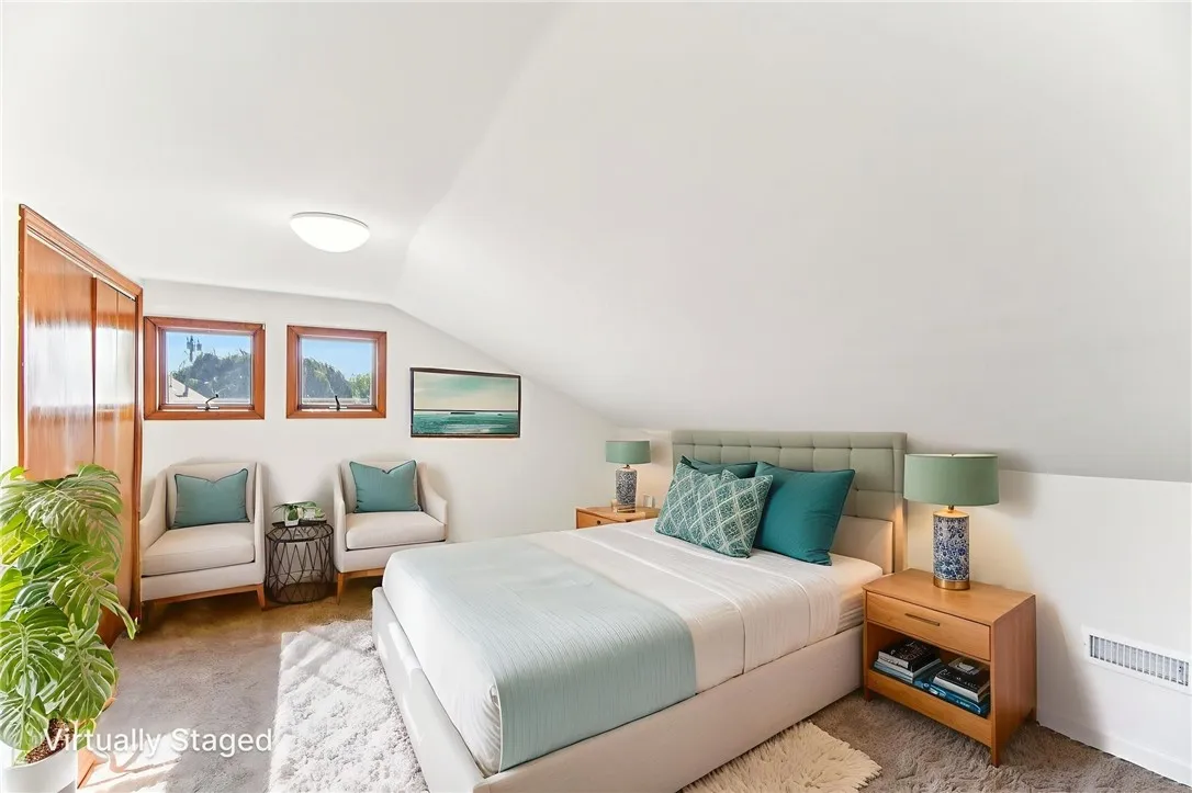 VIRTUALLY STAGED 2ND FLOOR BEDROOM.