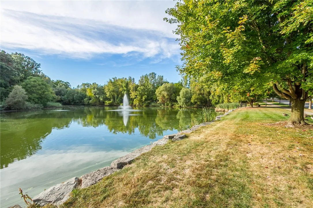 Wells  Landing welcoming pond & fountain!