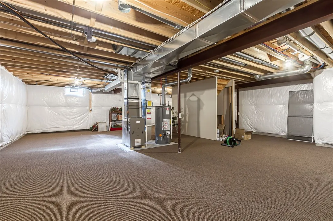 Plentiful storage or play space in this clean as a whistle, dry and insulated Lower Level- with brand new carpet!  Ready for future finishing or enjoy as -is!