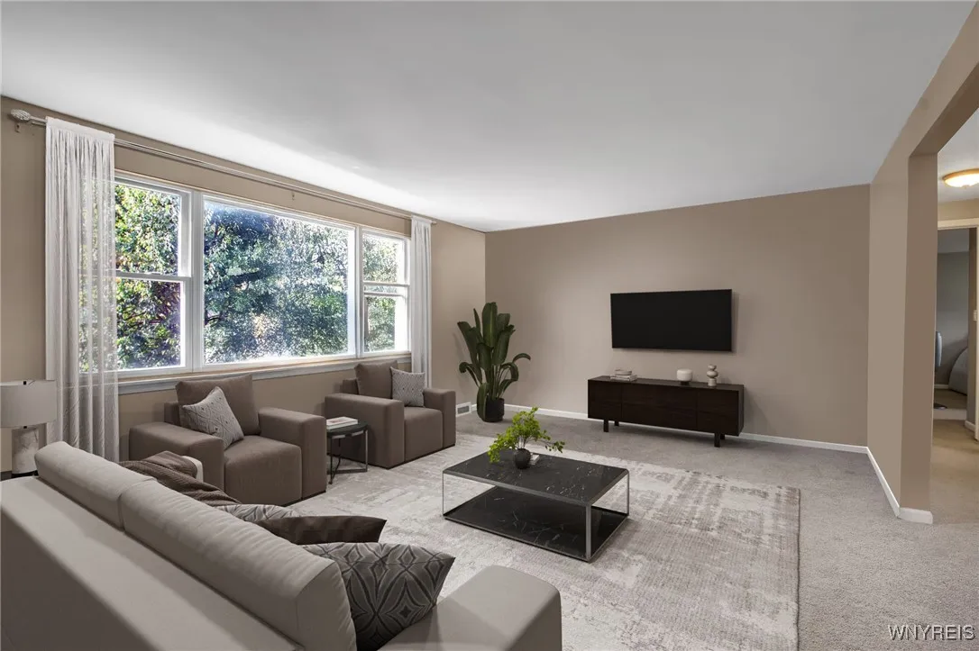 Furniture virtually staged.