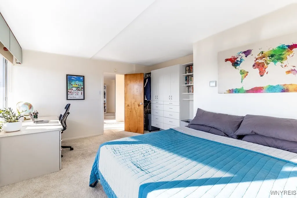 Bedroom large enough for king bed and home office