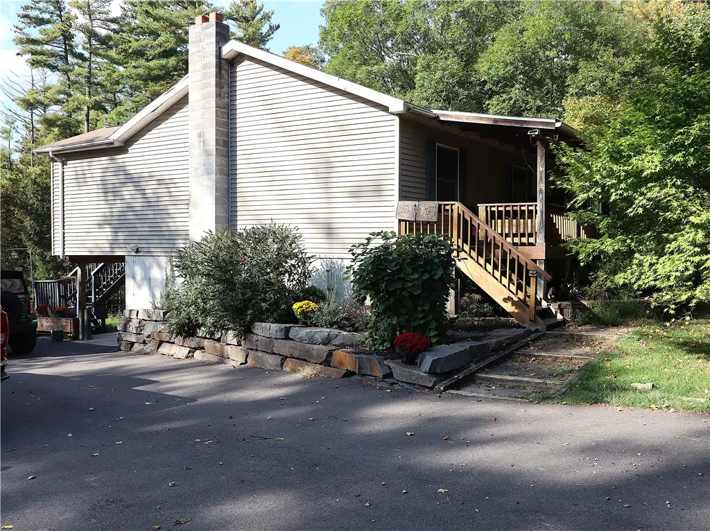 Side and front porch