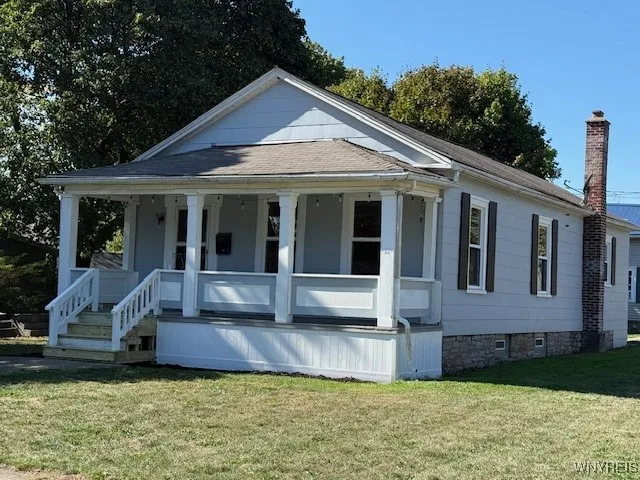 Updated covered front porch!