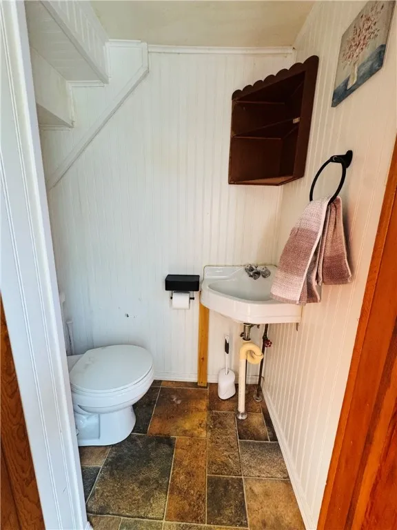 first floor half bath