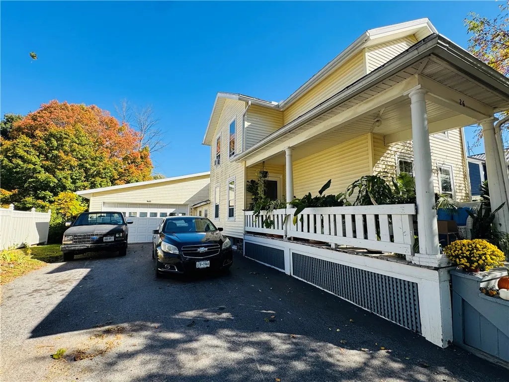 drievway and garage