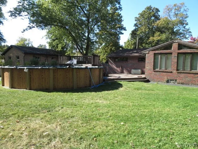 Above ground pool for summer enjoyment...Not opened this year, AS IS.