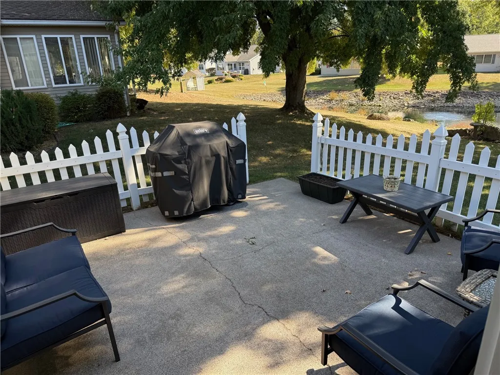 Enjoy the outdoors in your private patio off the sunporch