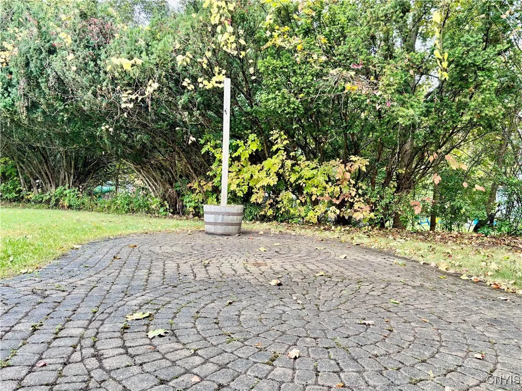 Paver patio off kitchen slider.