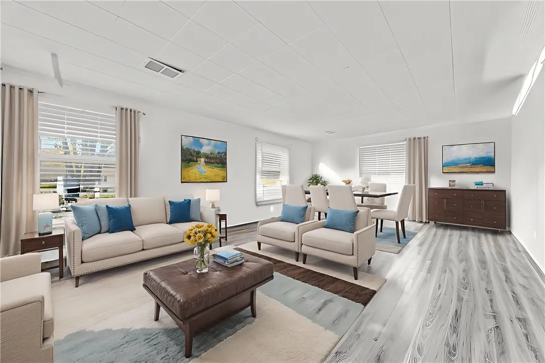 Virtually Staged family room