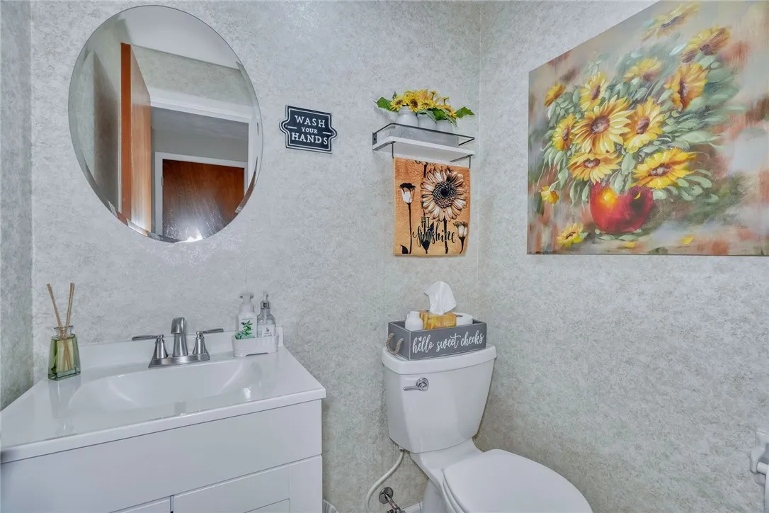 First floor half bath