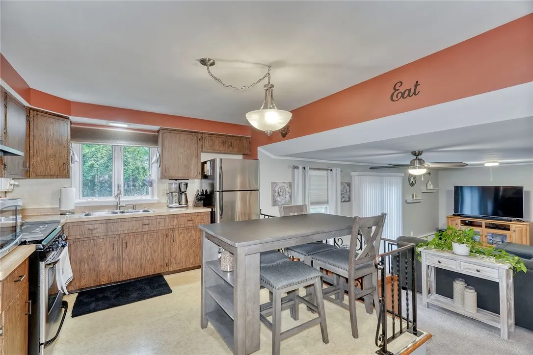 All kitchen appliance will stay with the home
