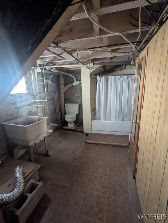Basement bathroom