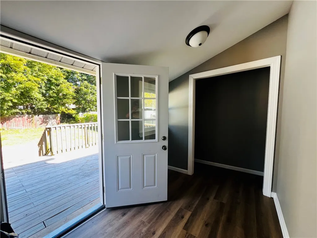 Back Entrance from Deck into Enclosed Porch